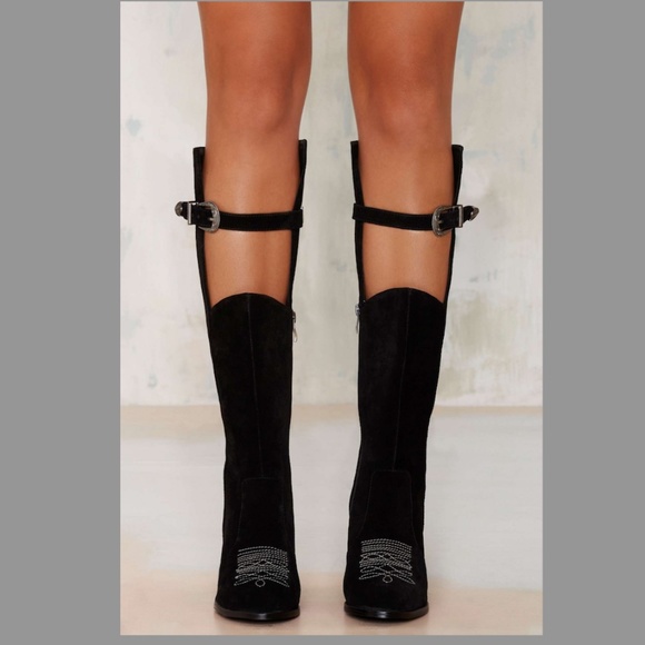 Vintage Nightwalker Esperado Western Cowboy Suede Boot size 9 - Picture 4 of 12